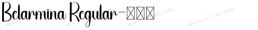 Belarmina Regular字体转换 Belarmina Regular字体转换